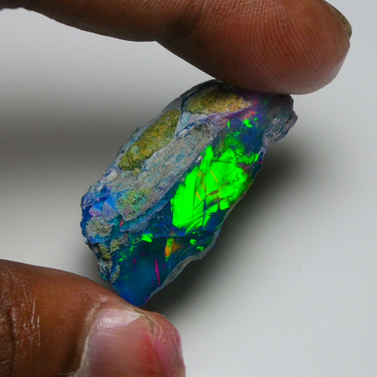Very Rare Bi-Color Opal Rough 53.90 Cts Natural Ethiopian Opal Raw Jewelry Grade