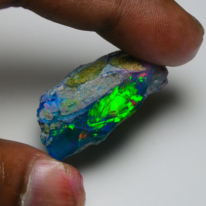 Very Rare Bi-Color Opal Rough 53.90 Cts Natural Ethiopian Opal Raw Jewelry Grade