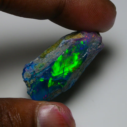 Very Rare Bi-Color Opal Rough 53.90 Cts Natural Ethiopian Opal Raw Jewelry Grade