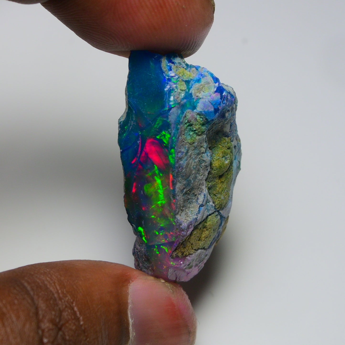 Very Rare Bi-Color Opal Rough 53.90 Cts Natural Ethiopian Opal Raw Jewelry Grade