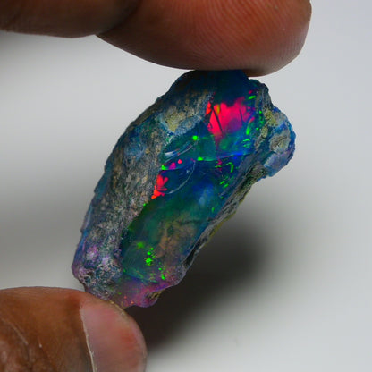 Very Rare Bi-Color Opal Rough 53.90 Cts Natural Ethiopian Opal Raw Jewelry Grade