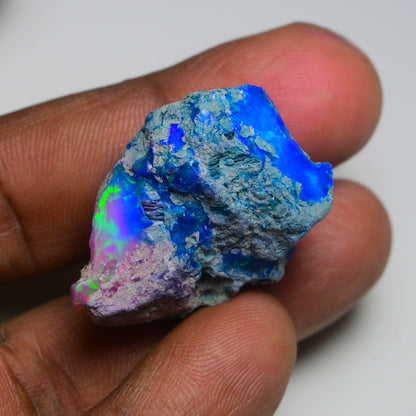 Very Rare Bi-Color Opal Rough 51.30 Cts Natural Ethiopian Opal Raw Jewelry Grade