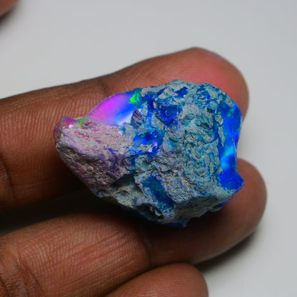Very Rare Bi-Color Opal Rough 51.30 Cts Natural Ethiopian Opal Raw Jewelry Grade