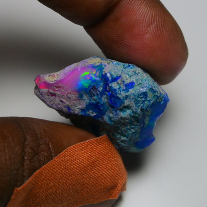 Very Rare Bi-Color Opal Rough 51.30 Cts Natural Ethiopian Opal Raw Jewelry Grade