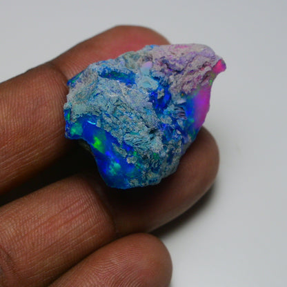 Very Rare Bi-Color Opal Rough 51.30 Cts Natural Ethiopian Opal Raw Jewelry Grade