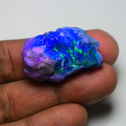 Very Rare Bi-Color Opal Rough 50.90 Cts Natural Ethiopian Opal Raw Jewelry Grade