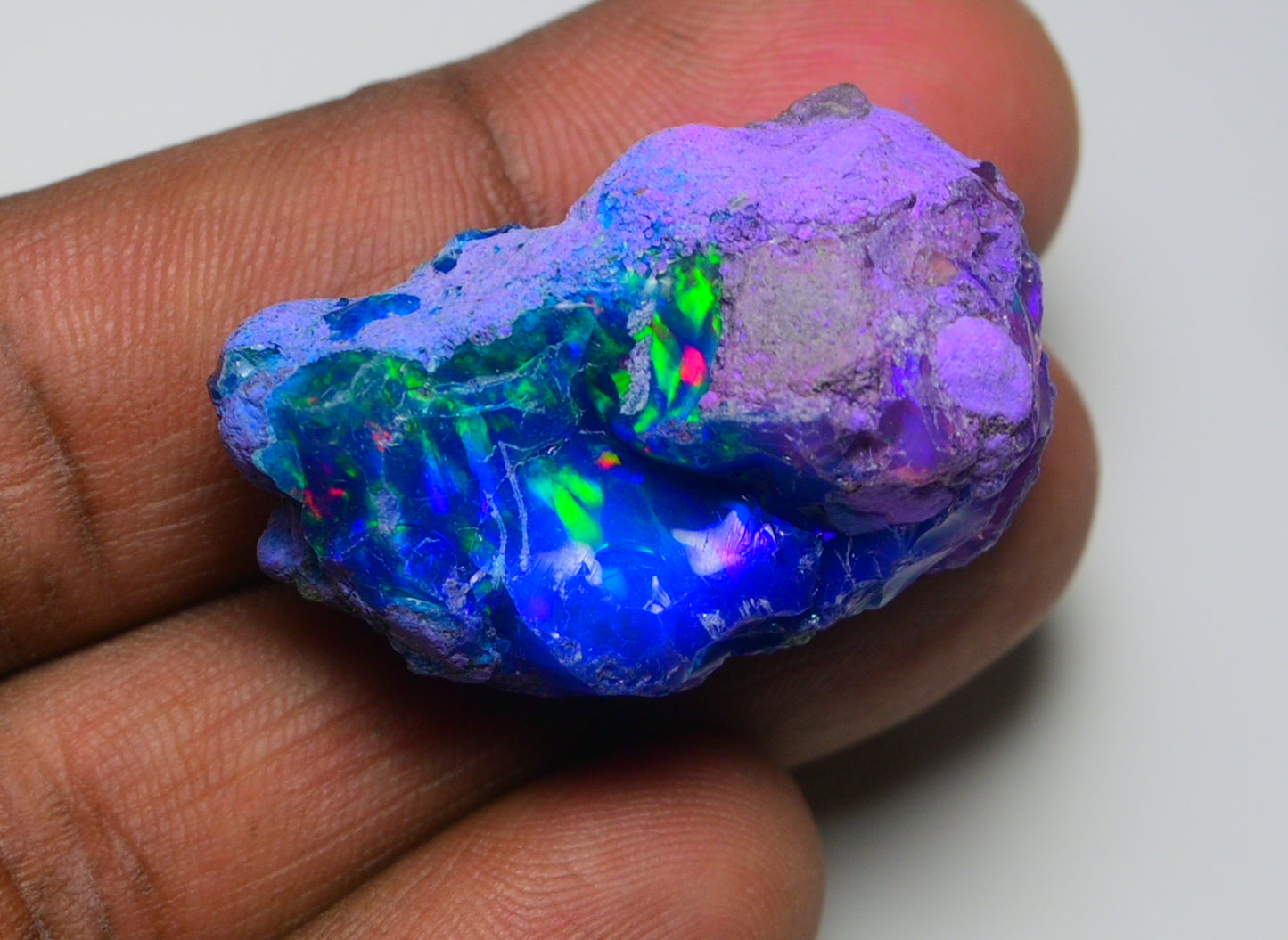 Very Rare Bi-Color Opal Rough 50.90 Cts Natural Ethiopian Opal Raw Jewelry Grade
