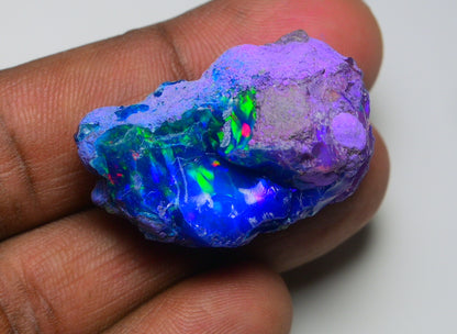 Very Rare Bi-Color Opal Rough 50.90 Cts Natural Ethiopian Opal Raw Jewelry Grade