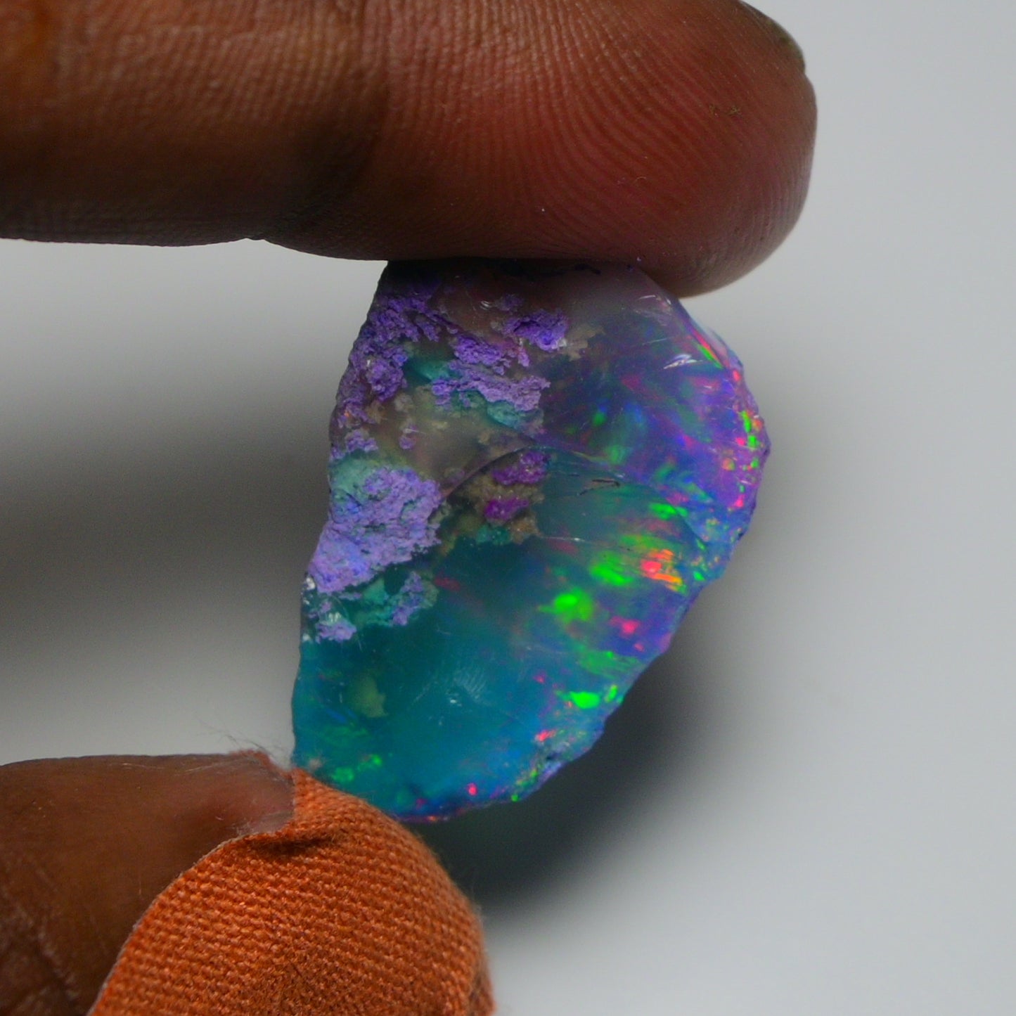 Very Rare Bi-Color Opal Rough 32.50 Cts Natural Ethiopian Opal Raw Jewelry Grade