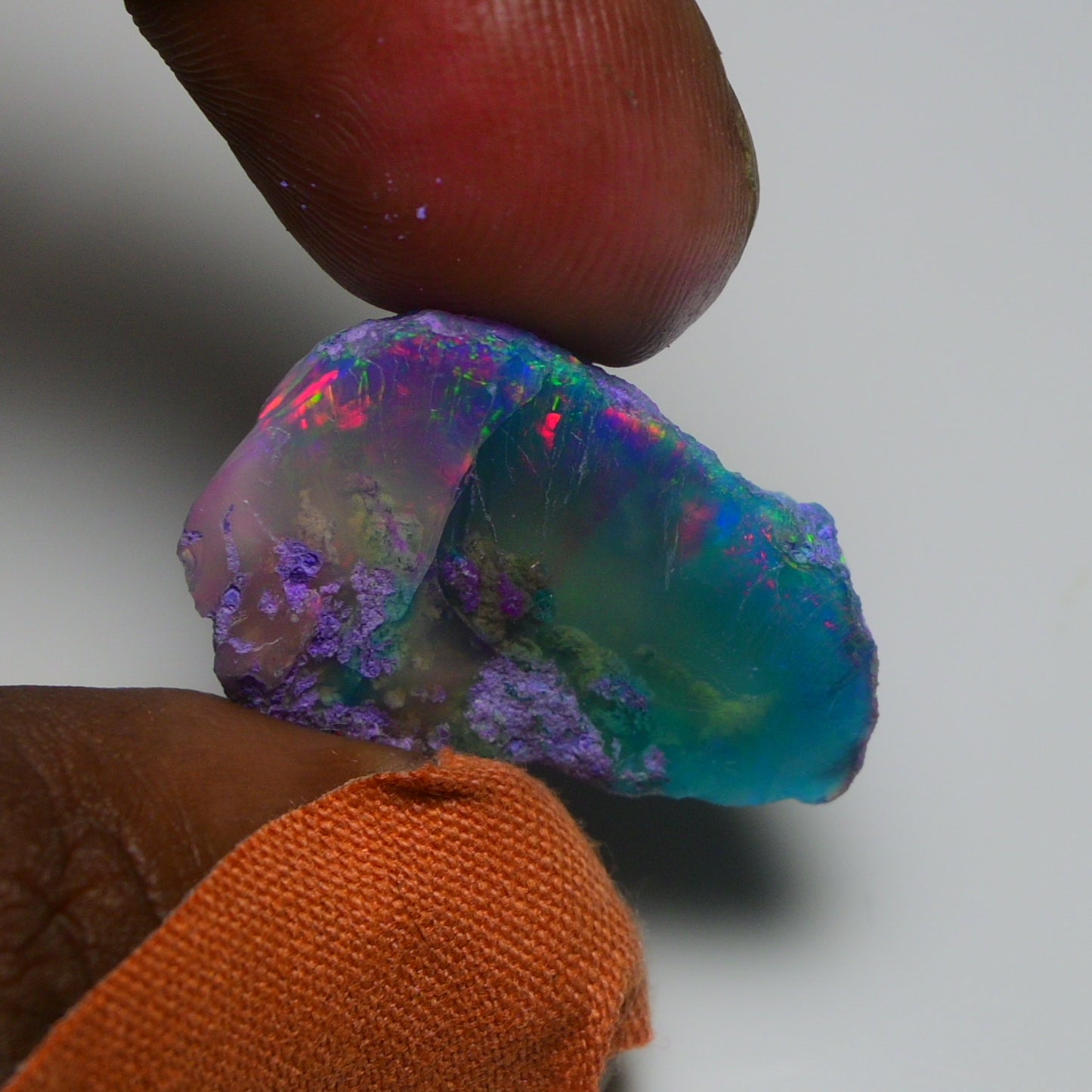 Very Rare Bi-Color Opal Rough 32.50 Cts Natural Ethiopian Opal Raw Jewelry Grade