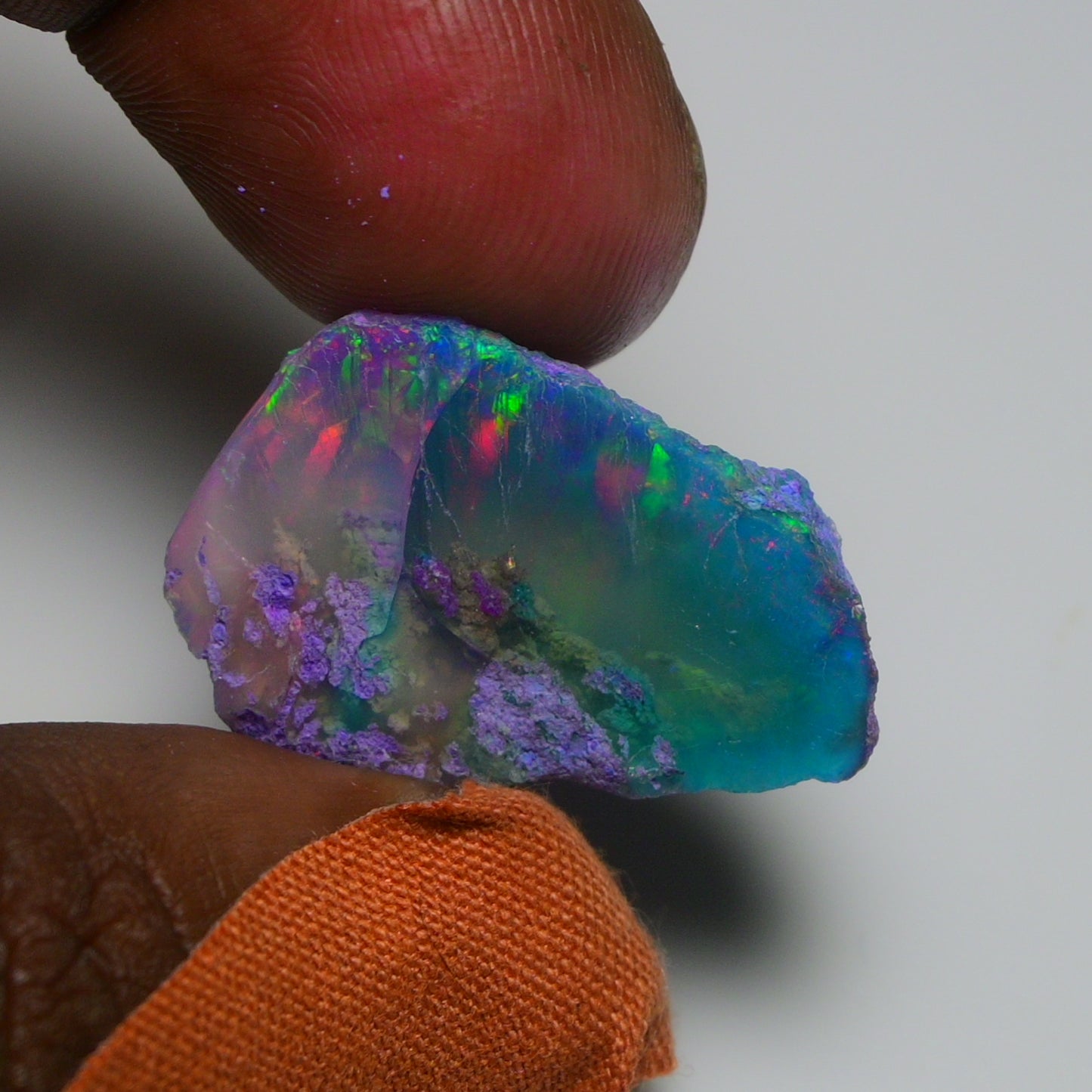 Very Rare Bi-Color Opal Rough 32.50 Cts Natural Ethiopian Opal Raw Jewelry Grade
