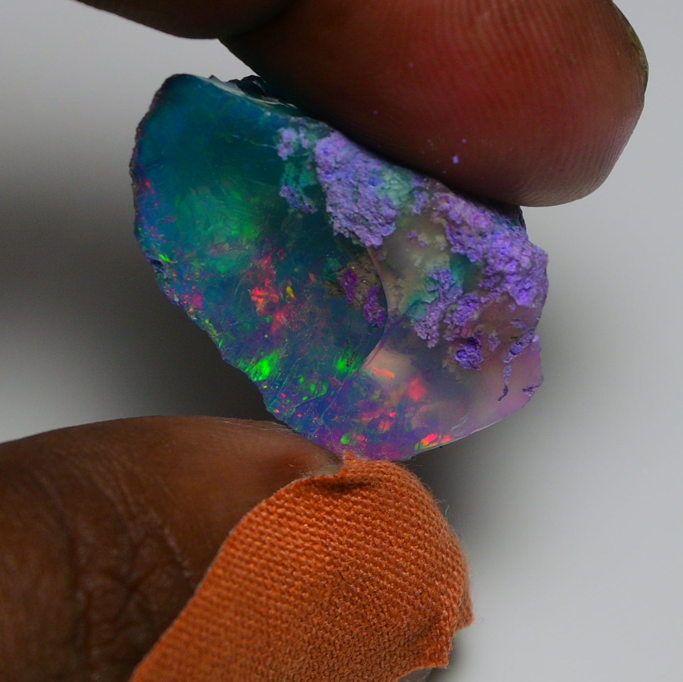 Very Rare Bi-Color Opal Rough 32.50 Cts Natural Ethiopian Opal Raw Jewelry Grade
