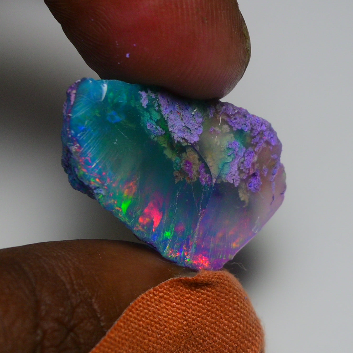 Very Rare Bi-Color Opal Rough 32.50 Cts Natural Ethiopian Opal Raw Jewelry Grade