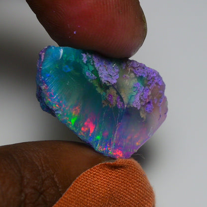 Very Rare Bi-Color Opal Rough 32.50 Cts Natural Ethiopian Opal Raw Jewelry Grade