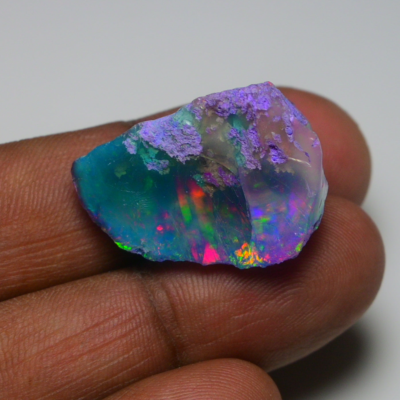 Very Rare Bi-Color Opal Rough 32.50 Cts Natural Ethiopian Opal Raw Jewelry Grade