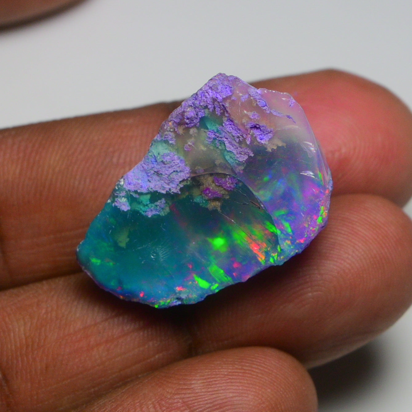 Very Rare Bi-Color Opal Rough 32.50 Cts Natural Ethiopian Opal Raw Jewelry Grade