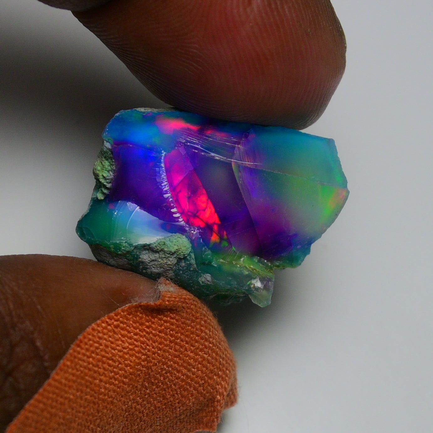 Very Rare Bi-Color Opal Rough 22.30 Cts Natural Ethiopian Opal Raw Jewelry Grade
