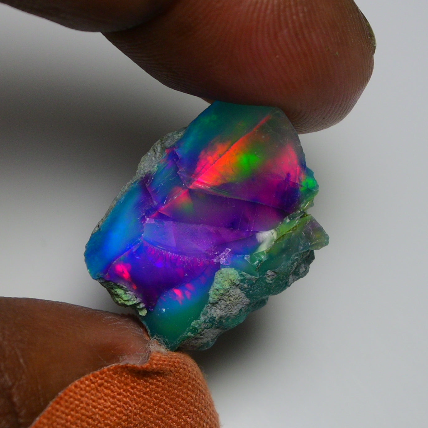 Very Rare Bi-Color Opal Rough 22.30 Cts Natural Ethiopian Opal Raw Jewelry Grade