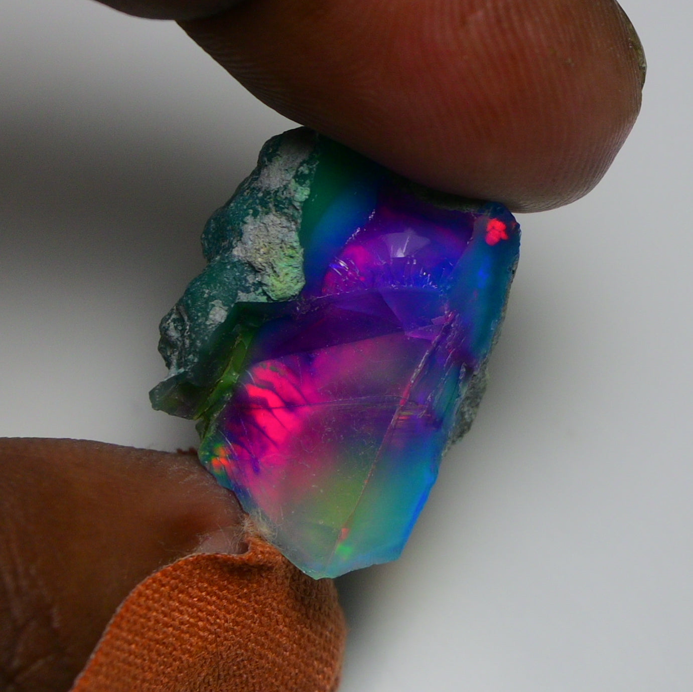 Very Rare Bi-Color Opal Rough 22.30 Cts Natural Ethiopian Opal Raw Jewelry Grade