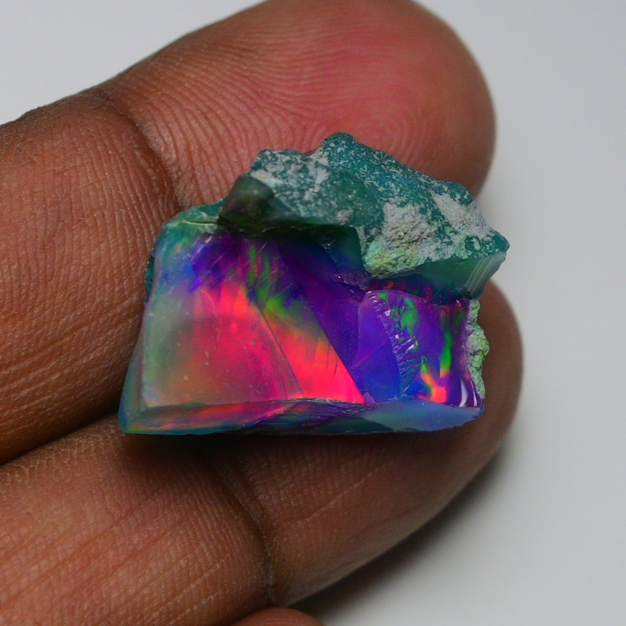 Very Rare Bi-Color Opal Rough 22.30 Cts Natural Ethiopian Opal Raw Jewelry Grade