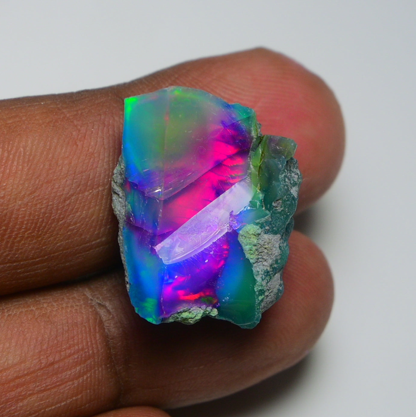 Very Rare Bi-Color Opal Rough 22.30 Cts Natural Ethiopian Opal Raw Jewelry Grade