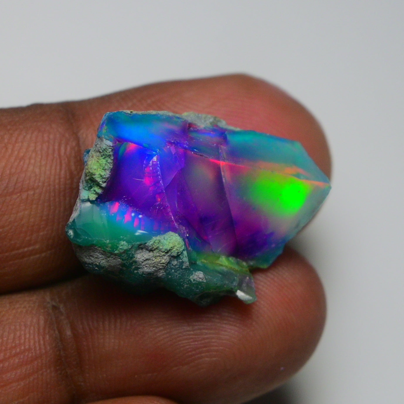 Very Rare Bi-Color Opal Rough 22.30 Cts Natural Ethiopian Opal Raw Jewelry Grade