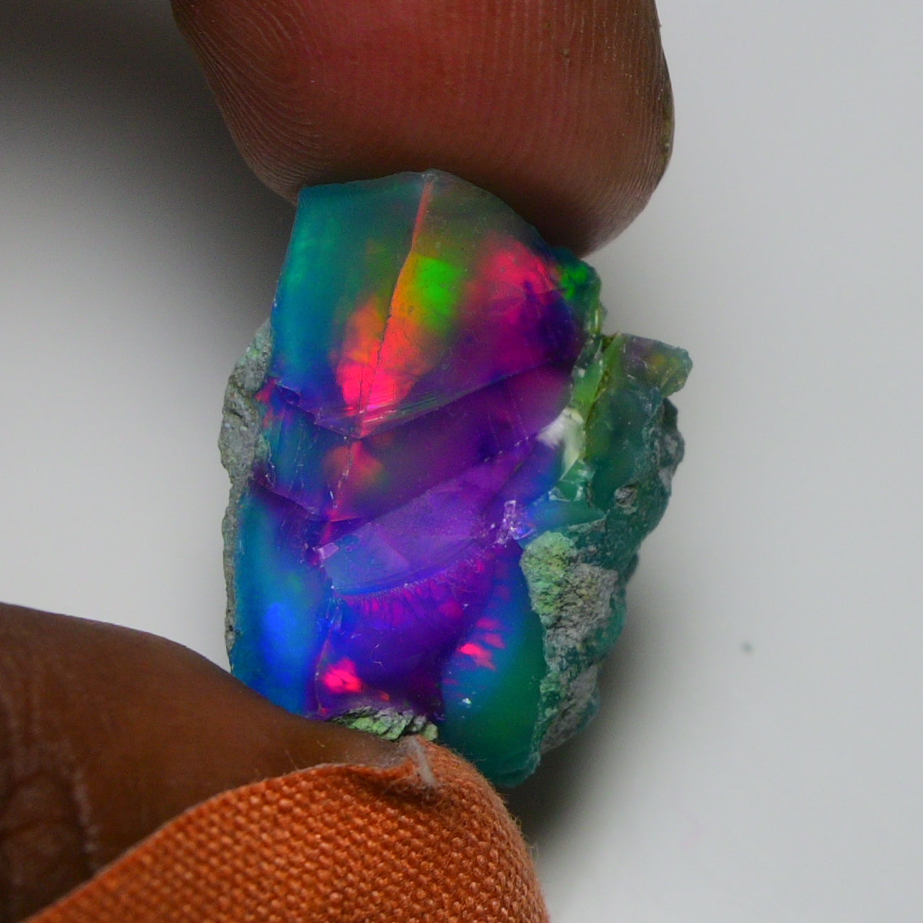 Very Rare Bi-Color Opal Rough 22.30 Cts Natural Ethiopian Opal Raw Jewelry Grade