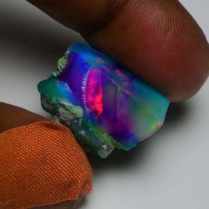 Very Rare Bi-Color Opal Rough 22.30 Cts Natural Ethiopian Opal Raw Jewelry Grade