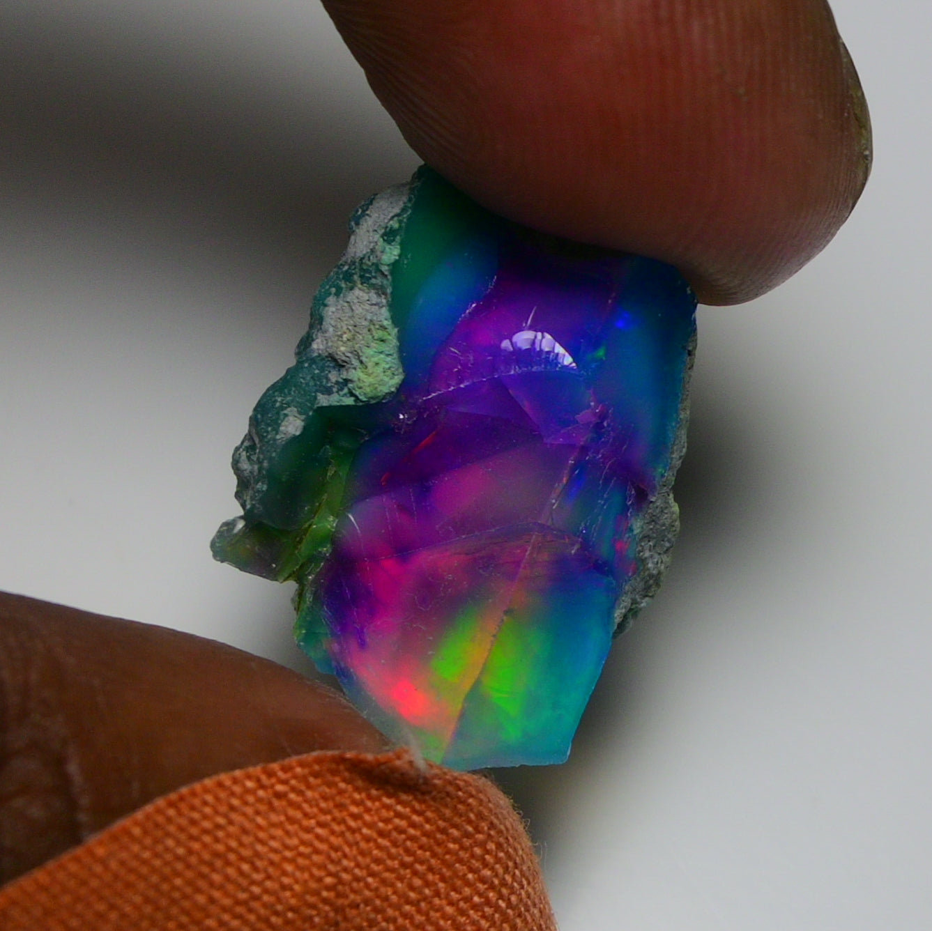 Very Rare Bi-Color Opal Rough 22.30 Cts Natural Ethiopian Opal Raw Jewelry Grade