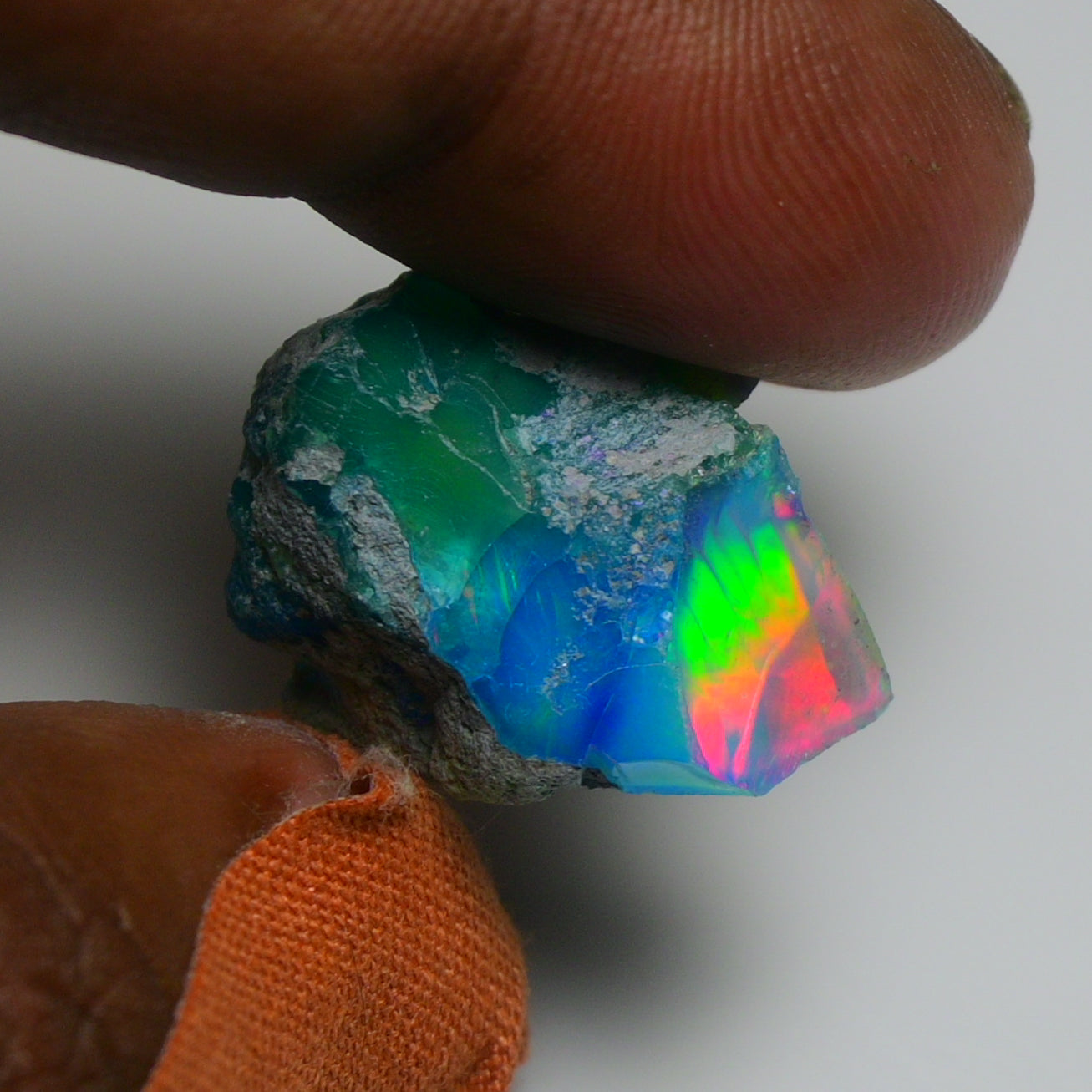 Very Rare Bi-Color Opal Rough 22.30 Cts Natural Ethiopian Opal Raw Jewelry Grade