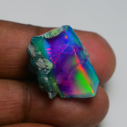Very Rare Bi-Color Opal Rough 22.30 Cts Natural Ethiopian Opal Raw Jewelry Grade