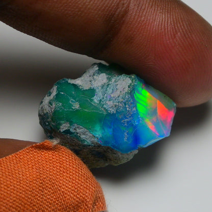 Very Rare Bi-Color Opal Rough 22.30 Cts Natural Ethiopian Opal Raw Jewelry Grade