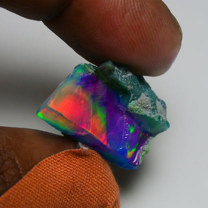 Very Rare Bi-Color Opal Rough 22.30 Cts Natural Ethiopian Opal Raw Jewelry Grade