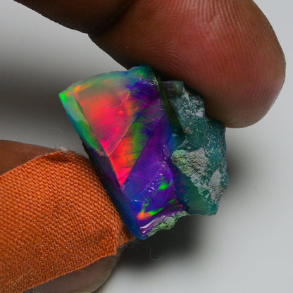 Very Rare Bi-Color Opal Rough 22.30 Cts Natural Ethiopian Opal Raw Jewelry Grade