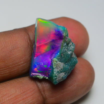 Very Rare Bi-Color Opal Rough 22.30 Cts Natural Ethiopian Opal Raw Jewelry Grade