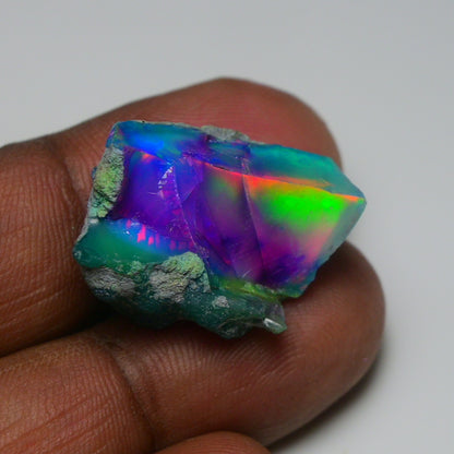 Very Rare Bi-Color Opal Rough 22.30 Cts Natural Ethiopian Opal Raw Jewelry Grade