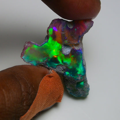 Very Rare Bi-Color Opal Rough 38.35 Cts Natural Ethiopian Opal Raw Jewelry Grade