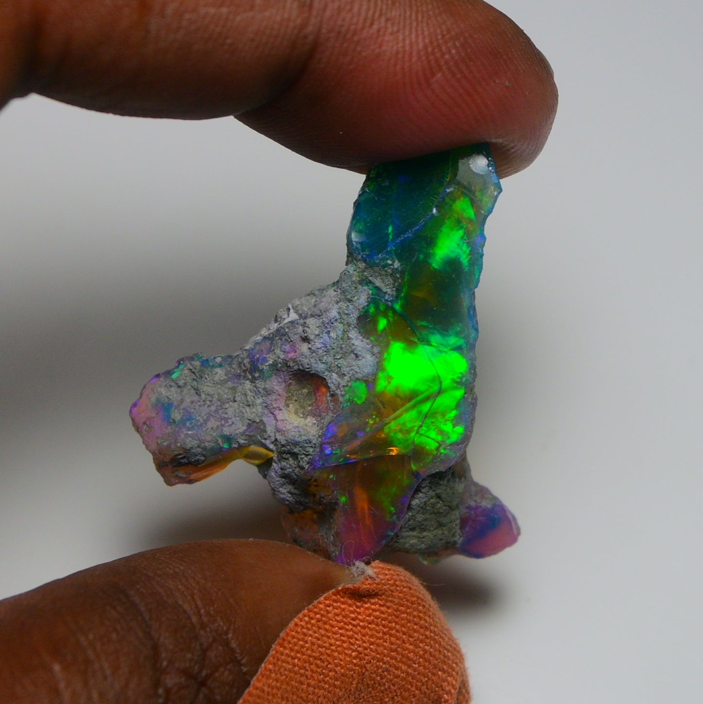 Very Rare Bi-Color Opal Rough 38.35 Cts Natural Ethiopian Opal Raw Jewelry Grade