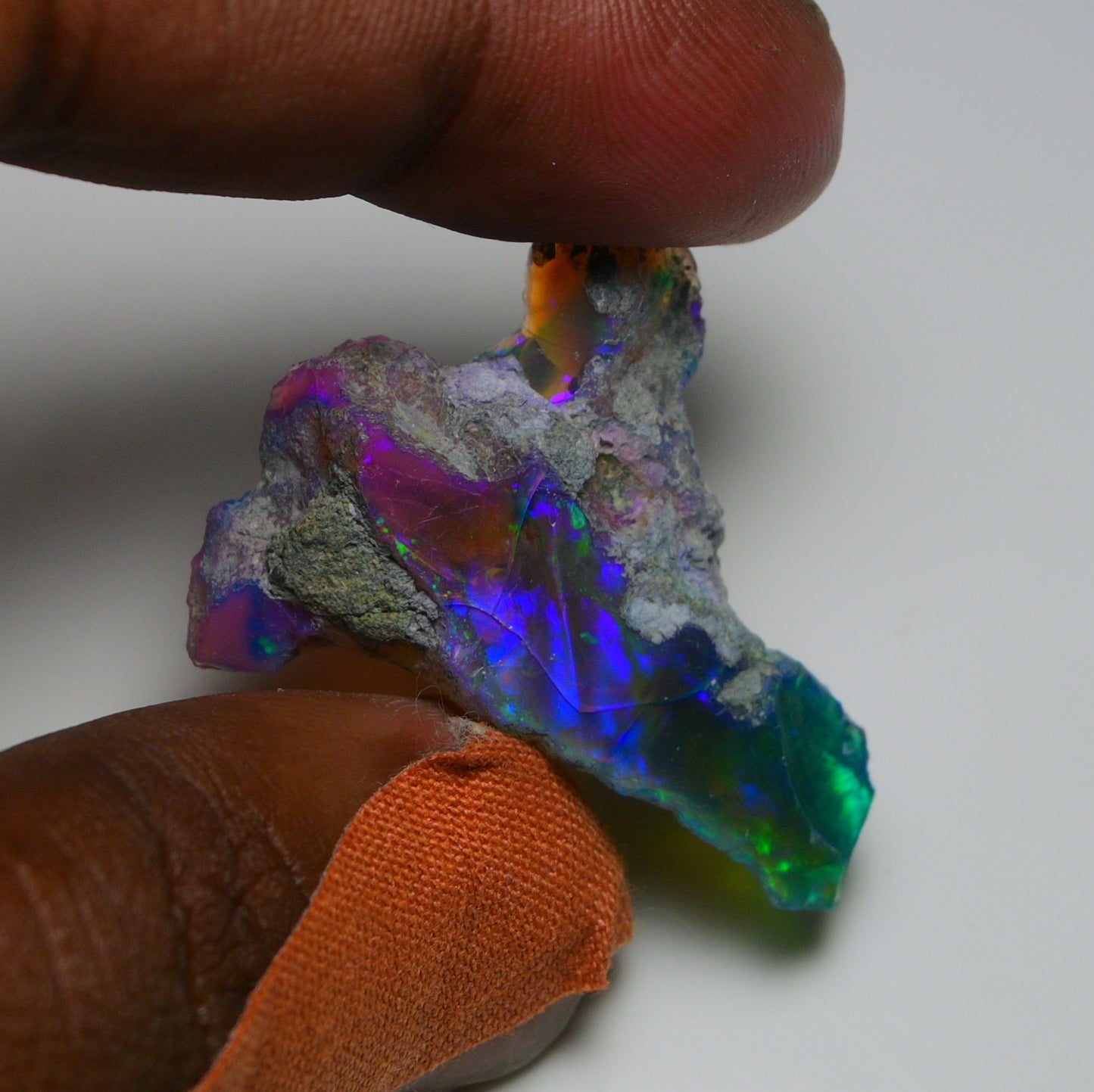 Very Rare Bi-Color Opal Rough 38.35 Cts Natural Ethiopian Opal Raw Jewelry Grade