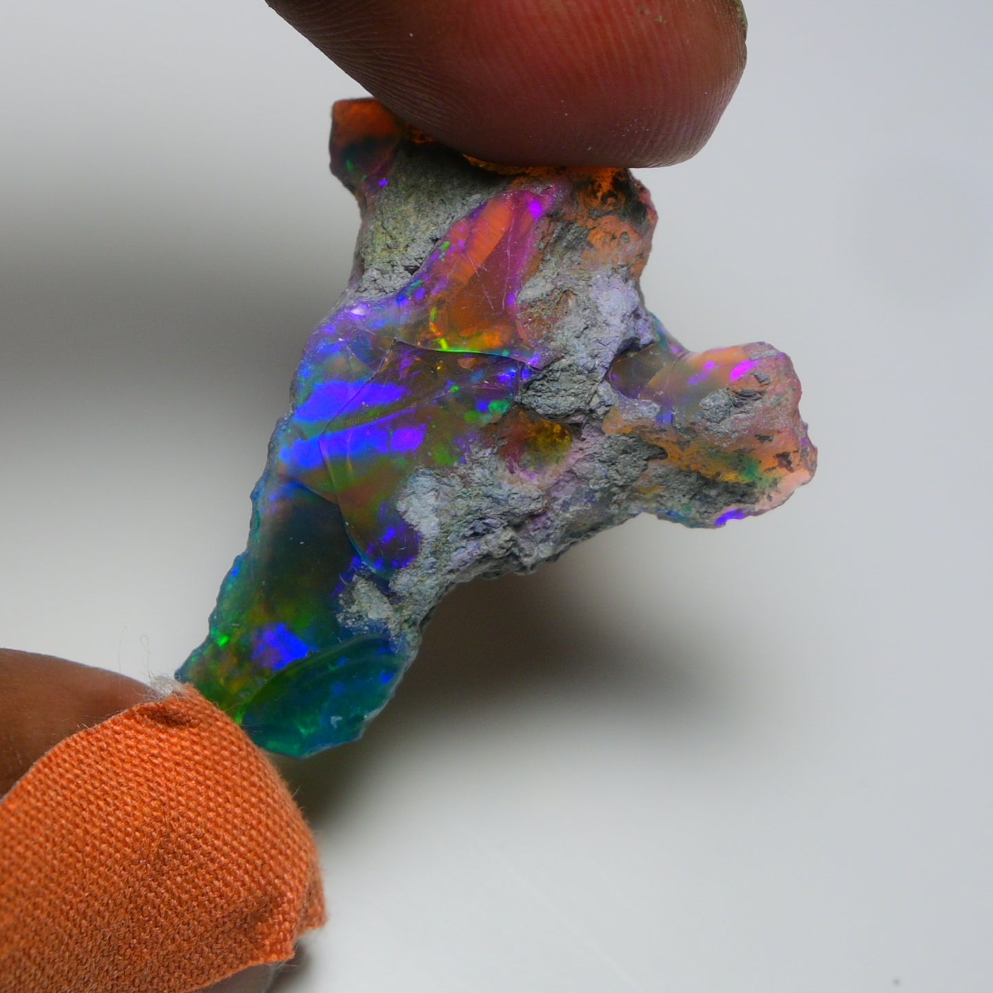 Very Rare Bi-Color Opal Rough 38.35 Cts Natural Ethiopian Opal Raw Jewelry Grade