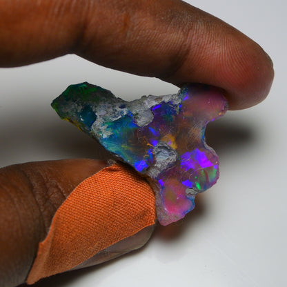 Very Rare Bi-Color Opal Rough 38.35 Cts Natural Ethiopian Opal Raw Jewelry Grade