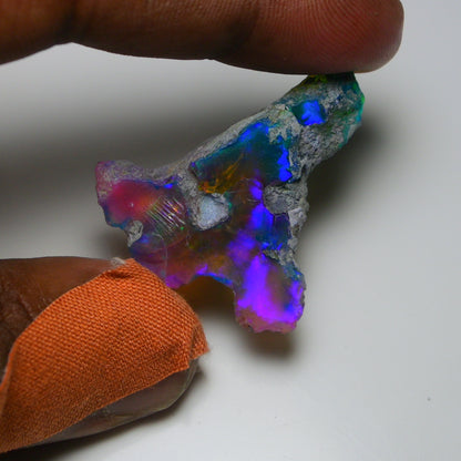 Very Rare Bi-Color Opal Rough 38.35 Cts Natural Ethiopian Opal Raw Jewelry Grade