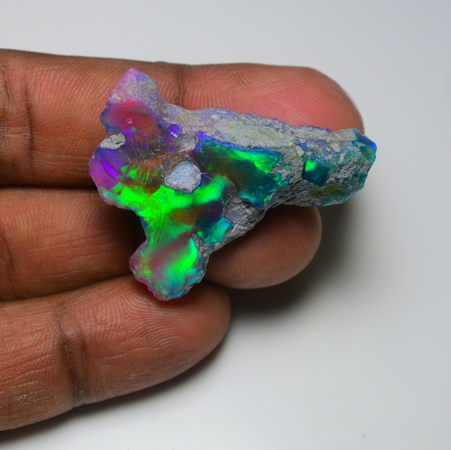 Very Rare Bi-Color Opal Rough 38.35 Cts Natural Ethiopian Opal Raw Jewelry Grade