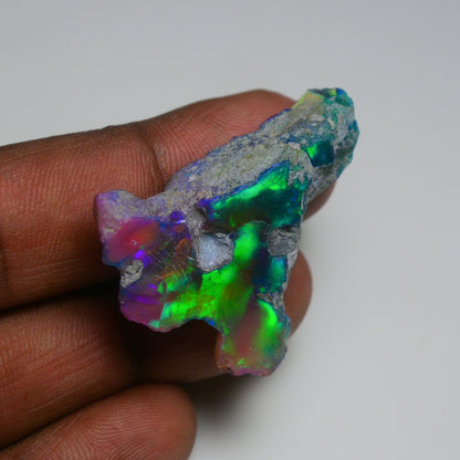 Very Rare Bi-Color Opal Rough 38.35 Cts Natural Ethiopian Opal Raw Jewelry Grade