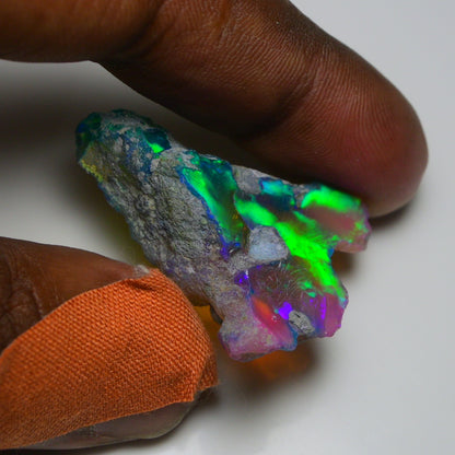Very Rare Bi-Color Opal Rough 38.35 Cts Natural Ethiopian Opal Raw Jewelry Grade