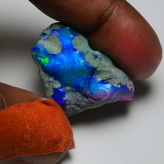 Very Rare Bi-Color Opal Rough 37.30 Cts Natural Ethiopian Opal Raw Jewelry Grade