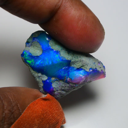 Very Rare Bi-Color Opal Rough 37.30 Cts Natural Ethiopian Opal Raw Jewelry Grade