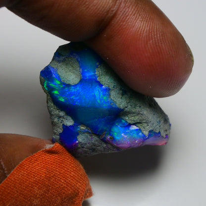 Very Rare Bi-Color Opal Rough 37.30 Cts Natural Ethiopian Opal Raw Jewelry Grade