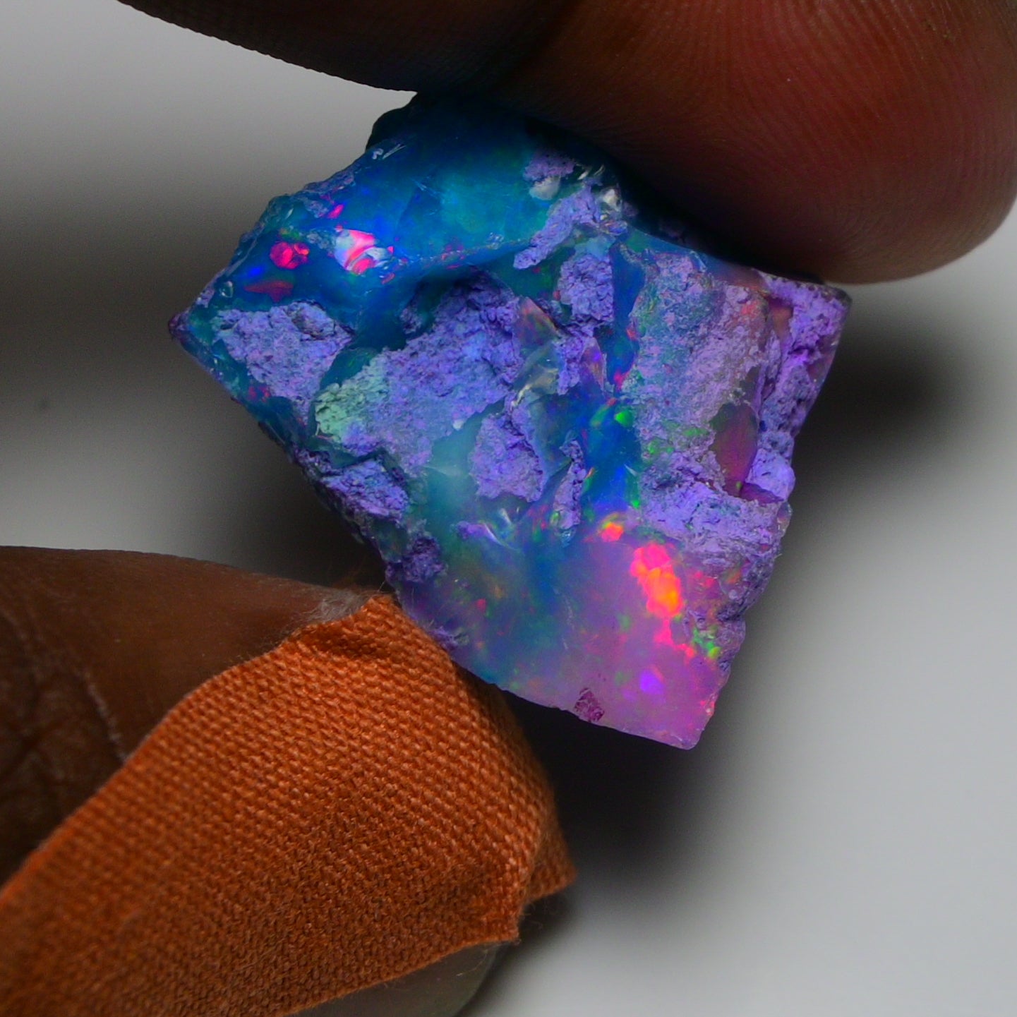 Very Rare Bi-Color Opal Rough 37.50 Cts Natural Ethiopian Opal Raw Jewelry Grade