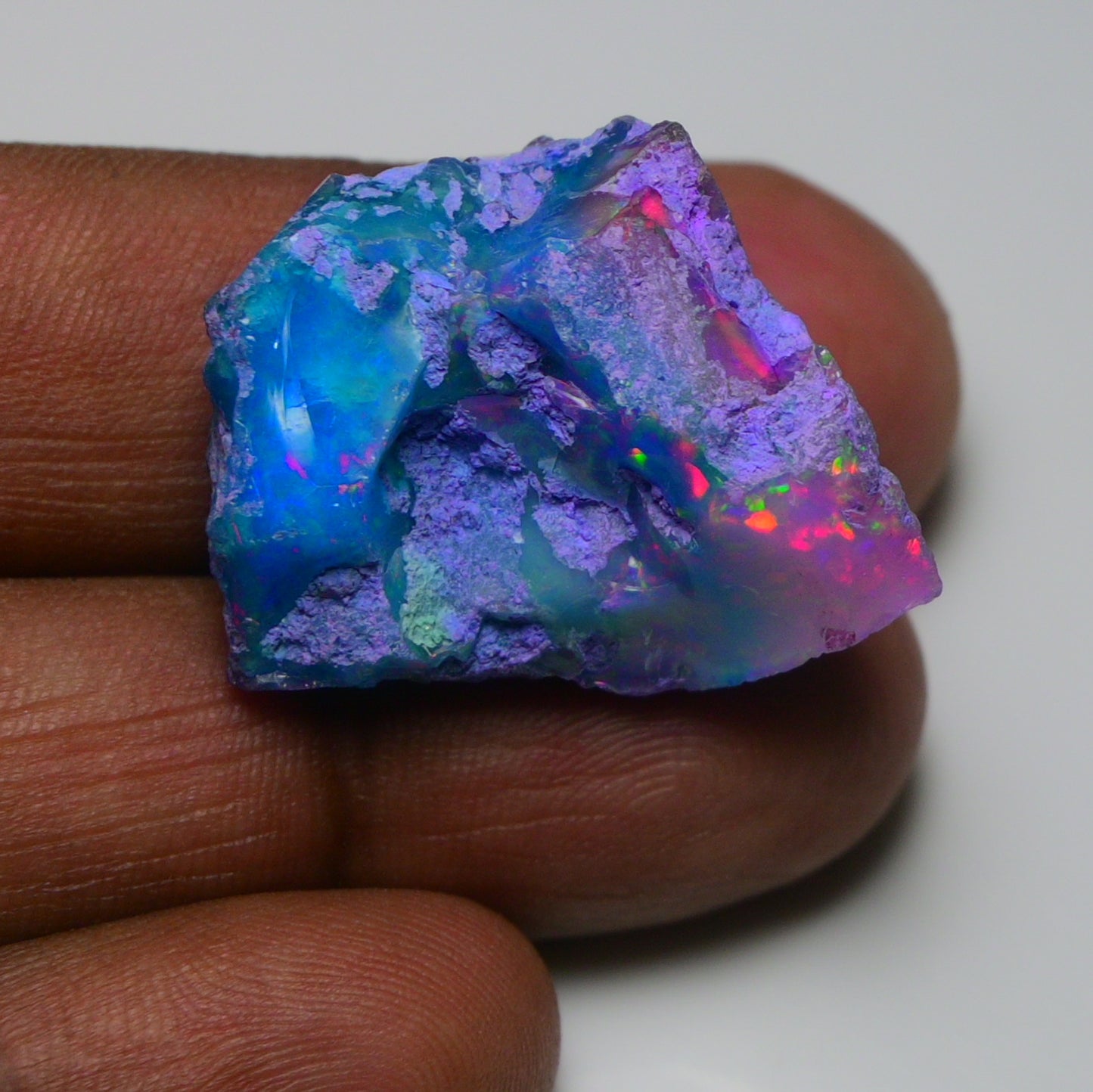 Very Rare Bi-Color Opal Rough 37.50 Cts Natural Ethiopian Opal Raw Jewelry Grade
